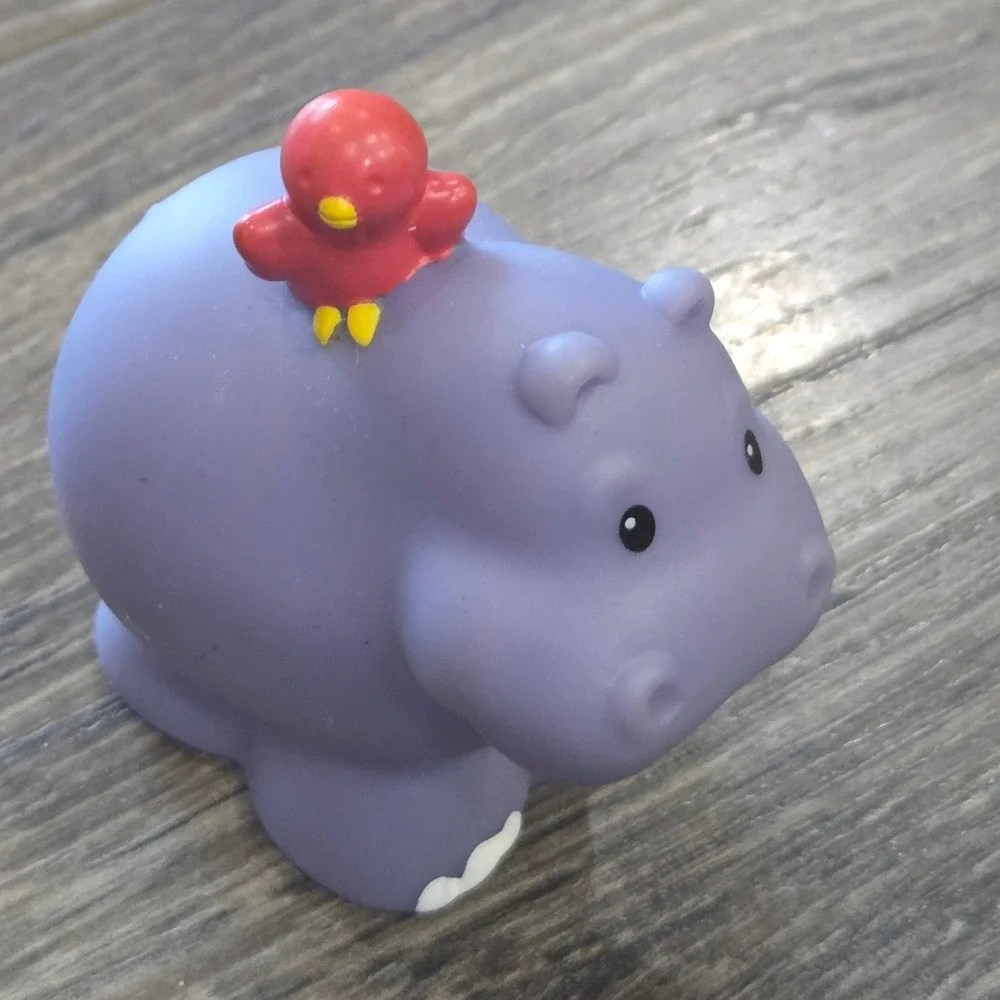Fisher-Price Little People Hippo Bird Toy Figure Plastic Vintage Collectible